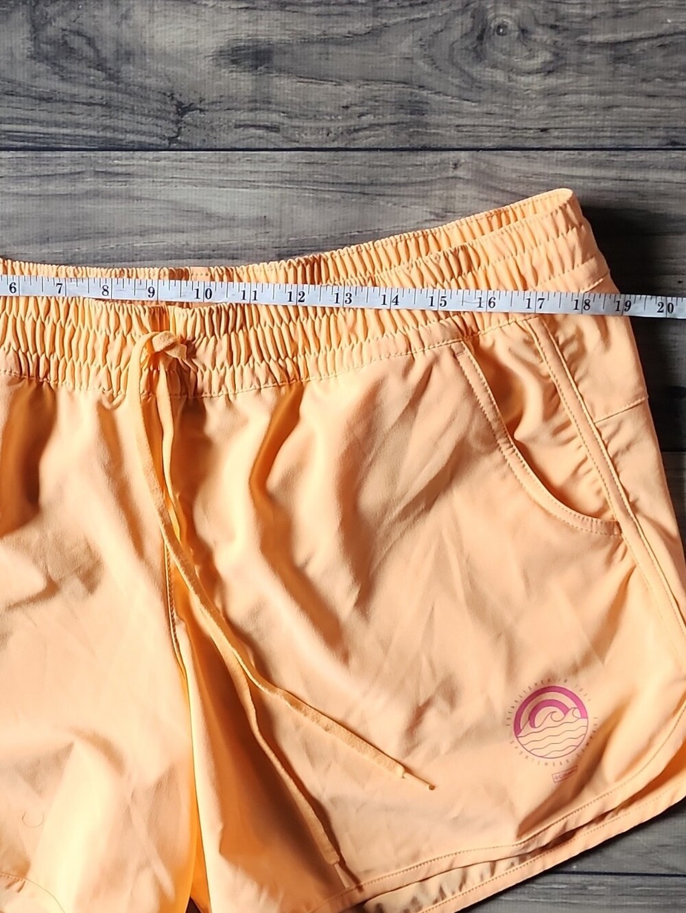 Columbia Peach Elastic Waist Athletic Shorts - Picture 6 of 7